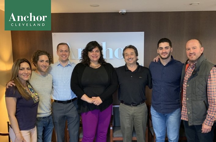 Stephanie Mercado, Partner in KJK visits Anchor Cleveland!