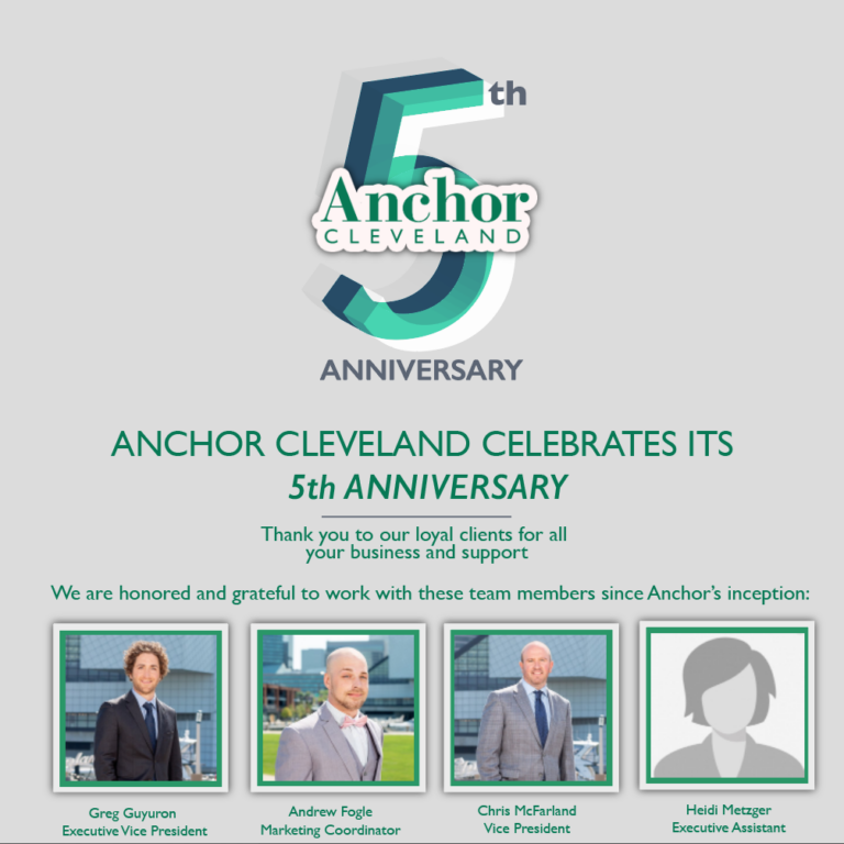 Anchor Cleveland Celebrates ﻿its 5th Anniversary!