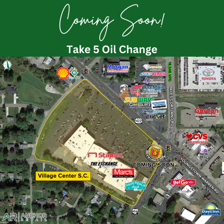 Coming Soon! Take 5 in Niles, Ohio.